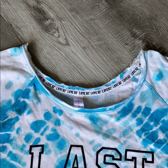 No Boundaries Tie Dye 3/4 Sleeve Sweatshirt - Picture 3 of 4